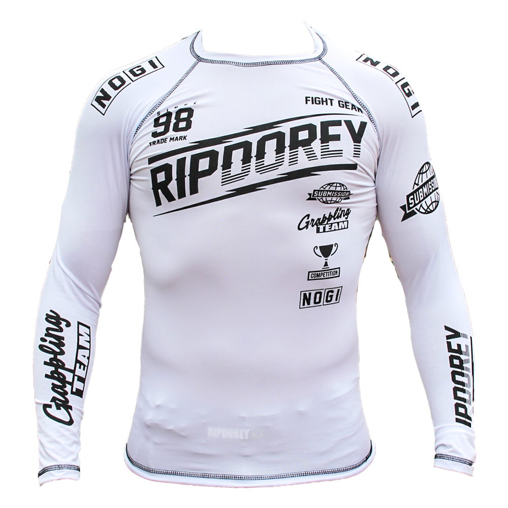 Rashguard Manga Longa Branca 